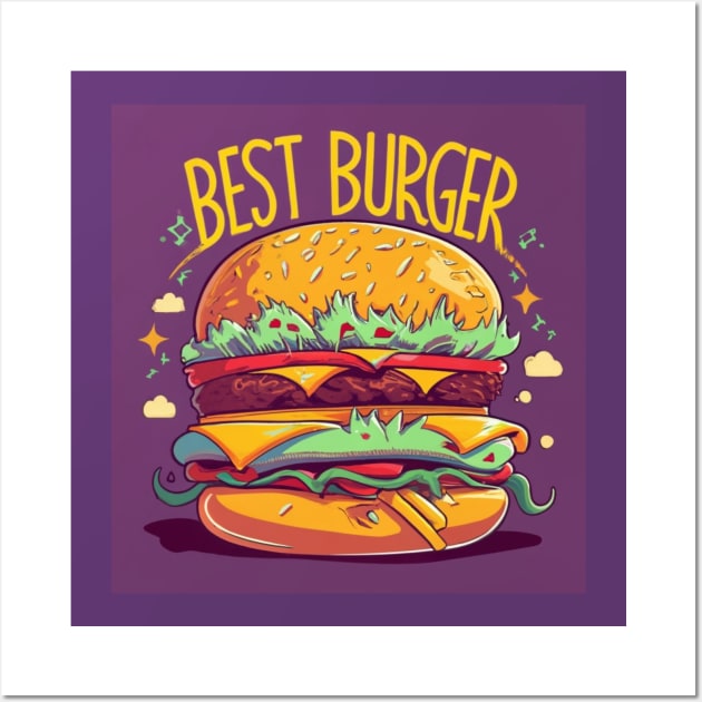 Best Burger Wall Art by BukovskyART